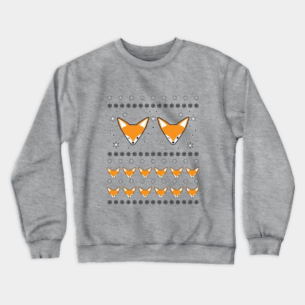 Fox winter Crewneck Sweatshirt by helengarvey